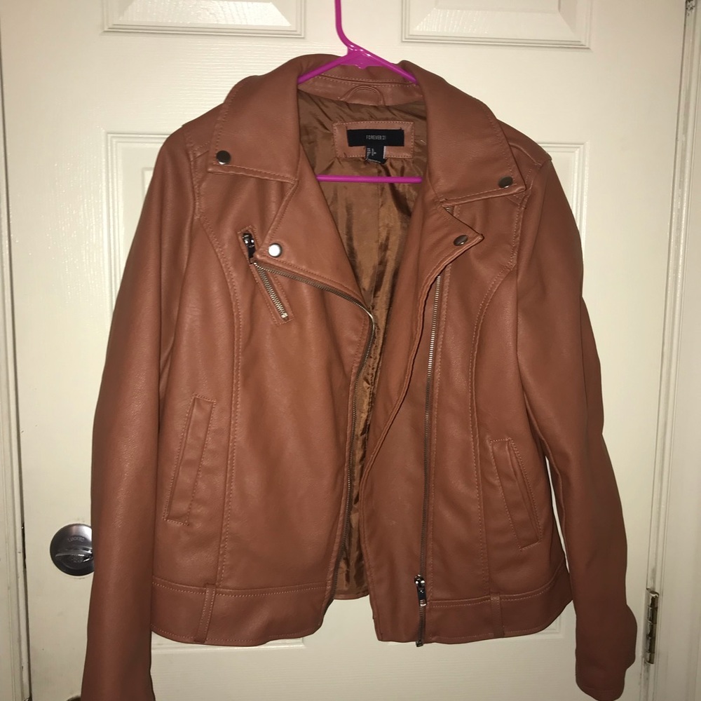 Brown F21 Leather jacket